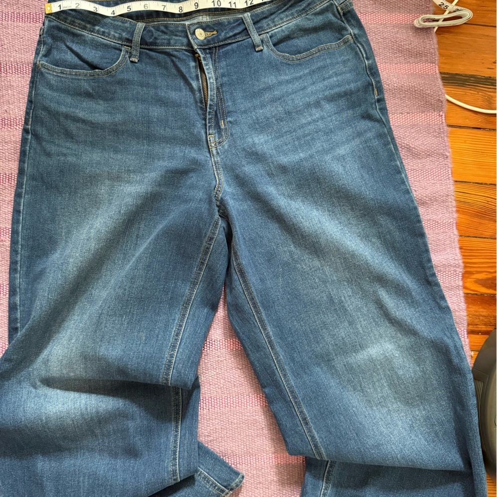 Old Navy blue wide leg (WOW) jeans 14